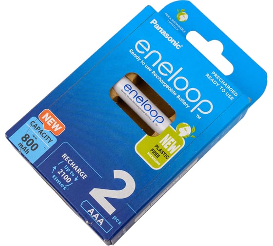 Аккумулятор Panasonic eneloop BK-4MCDE/2BE 800mAh AAA R03 BL2 УТ-00000811