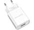 Зарядное устройство Borofone ba20a sharp один порт usb, 5v, 2.1a, белый 907567 1