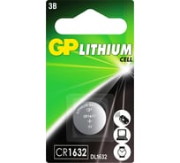 Литиевая дисковая батарейка GP lithium cr1632 - 1 шт. в блистере CR1632-7CR1 26074373