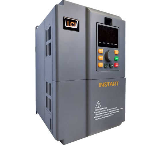 Преобразователь частоты INSTART lci-g11/p15-4b 11квт/15квт, 24а/30а, 3ф, 380в, 50гц/60гц, ip20, с панелью управления 000 91100
