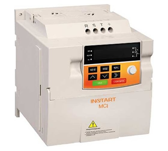 Преобразователь частоты INSTART mci-g2.2-2b 2.2квт, 10а, 1ф, 220в, 50гц/60гц, ip20, с панелью управления 000 40400