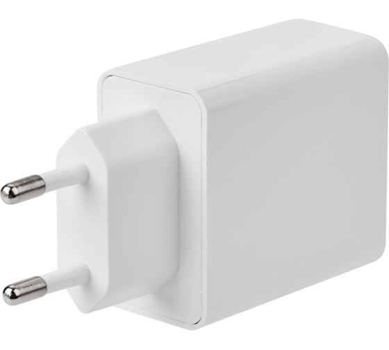Сетевое зарядное устройство REXANT для iphone/ipad type-c + usb 3.0 с quick charge, белое 16-0278