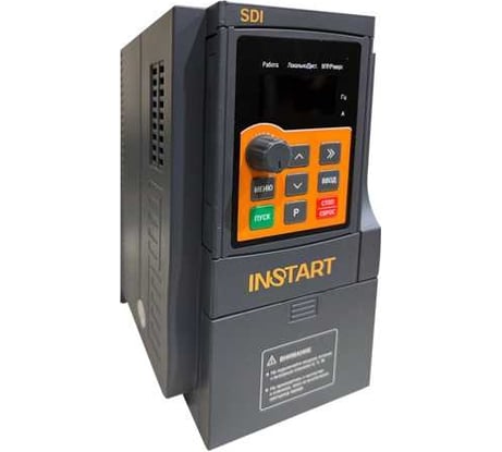 Преобразователь частоты INSTART sdi-g4.0-4b 4квт, 8.5а, 3ф, 380в, 50гц/60гц, ip20, с панелью управления 000 30800