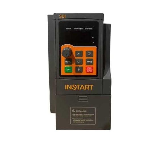 Преобразователь частоты INSTART sdi-g4.0-4b 4квт, 8.5а, 3ф, 380в, 50гц/60гц, ip20, с панелью управления 000 30800