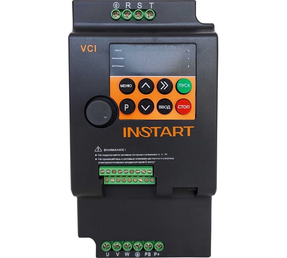 Преобразователь частоты INSTART vci-g2.2-4b 2.2квт, 5.1а, 3ф, 380в, 50гц/60гц, ip20 00110800 1