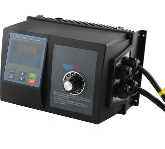 Преобразователь частоты INNOVERT IP54, выходной ток 17.5 А, встроенный потенциометр 7,5 кВтx380 В IPD752P43B-VR