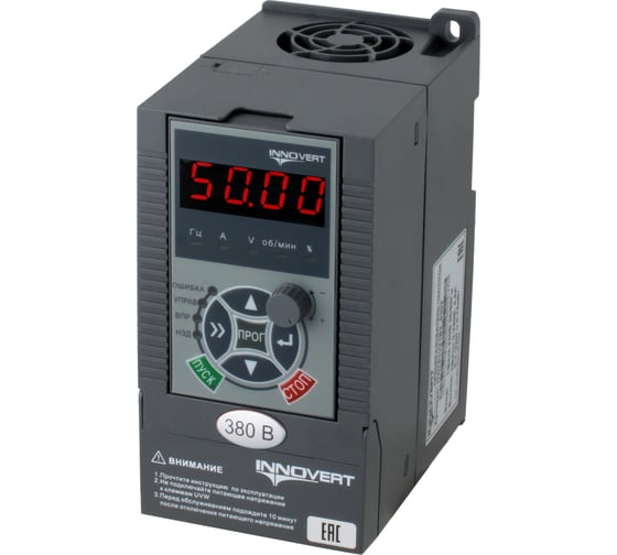 Преобразователь частоты INNOVERT PUMP 2,2 кВтx380 В, выходной ток 6А IHD222P43T 1