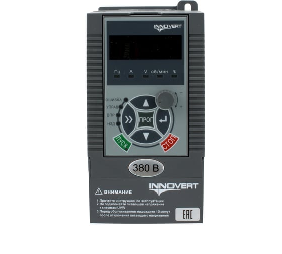 Преобразователь частоты INNOVERT PUMP 1,5 кВтx380 В, выходной ток 4 А IHD152P43T