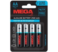 Батарейки ProMega аа пальчиковые, 4 штуки в упаковке 1188297