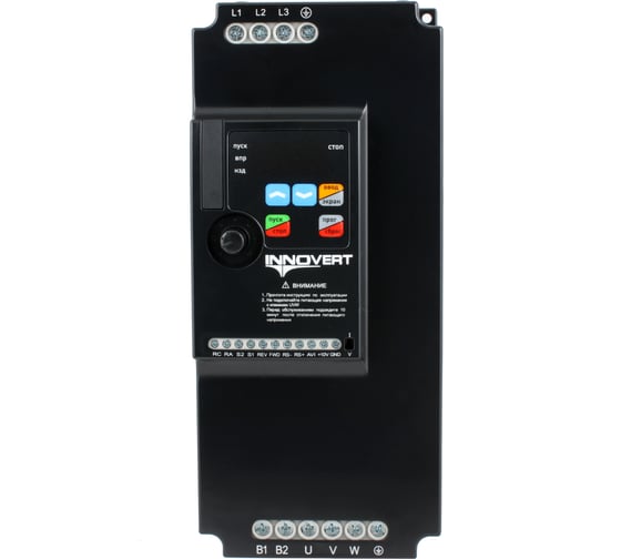 Преобразователь частоты INNOVERT VENT (11,0 кВтx380 В), выходной ток 24 А IVD113B43E