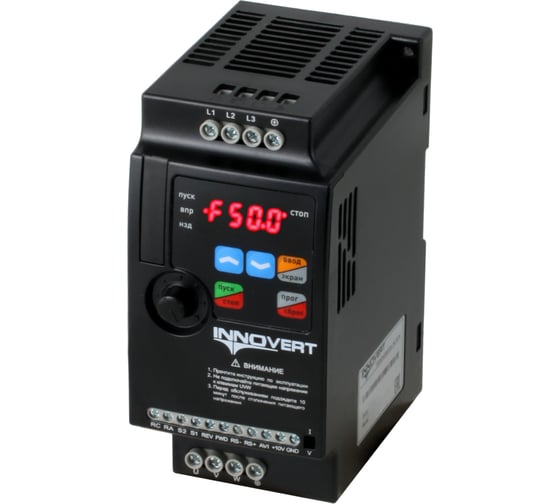 Преобразователь частоты INNOVERT VENT (1,5 кВтx380 В), выходной ток 4 А IVD152B43E 1