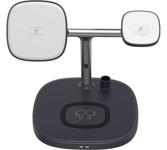 Зарядная беспроводная станция Choetech для iPhone, AirPods, Apple Pencil, с креплением для iWatch 4 в 1 T583-F-101ACBK
