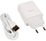 Зарядное устройство Hoco c86a led экран, кабель micro usb, два порта usb, 5v, 2.4а, белый 917160 1