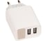 Зарядное устройство Hoco c86a led экран, кабель micro usb, два порта usb, 5v, 2.4а, белый 917160 2