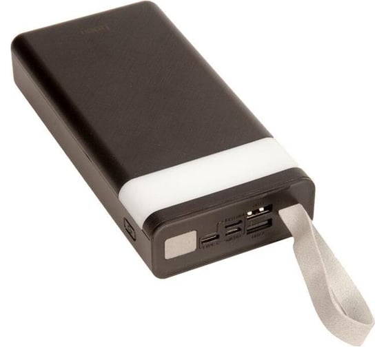 Внешний аккумулятор Hoco j73 powerful desk lamp power bank, 2.0а (30000mah), черный 796350