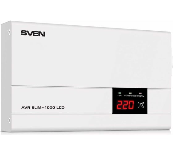 Стабилизатор напряжения SVEN AVR SLIM-1000 LCD SV-012816 1