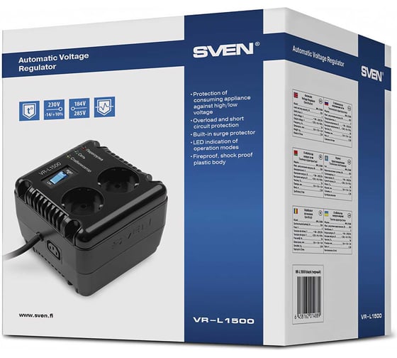 Стабилизатор напряжения SVEN VR-L1500 SV-014889