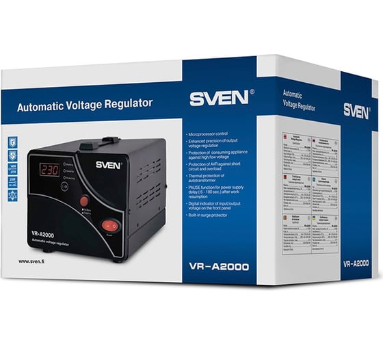 Стабилизатор напряжения SVEN VR-A 2000 SV-014414