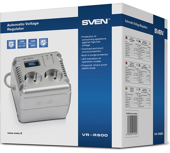 Стабилизатор напряжения SVEN VR-R 600 SV-014582