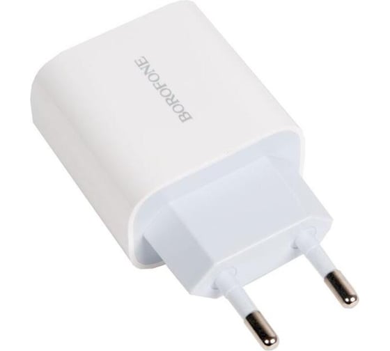 Зарядное устройство Borofone ba38a plus, один порт type-c, pd20w, белый 832050 1
