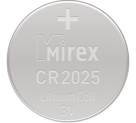 Литиевая батарея Mirex cr2025 3v 1 шт 23702-CR2025-E1 1