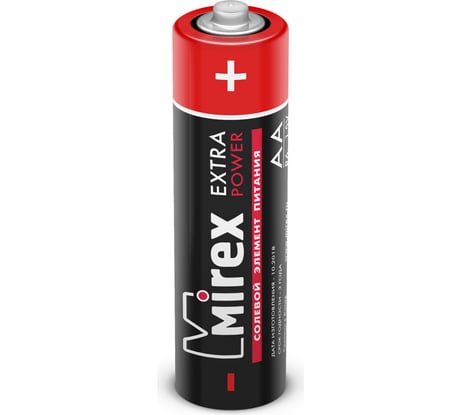 Солевая батарея Mirex r6/aa 1,5v 24 шт showbox 23702-ER6-B24