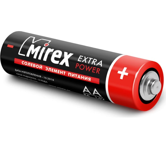 Солевая батарея Mirex r6/aa 1,5v 24 шт showbox 23702-ER6-B24