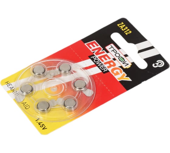 Батарейки Трофи ZA3126BL ENERGY POWER Hearing Aid (60/2160/168480) Б0057977