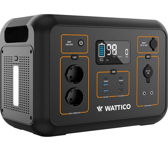 Портативная зарядная станция WATTICO Home 1200. 1200W, 306000mAh home_1200 00-00000004