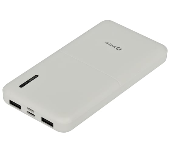 Портативное зарядное устройство Intro Power bank ZX10 10000mAh белый Б0055900