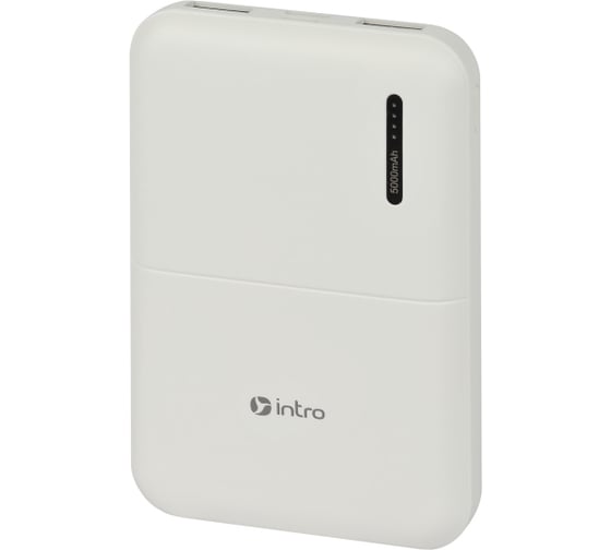 Портативное зарядное устройство Intro Power bank ZX50 5000mAh белый Б0055897