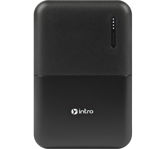 Портативное зарядное устройство Intro Power bank ZX50 5000mAh черный Б0055896