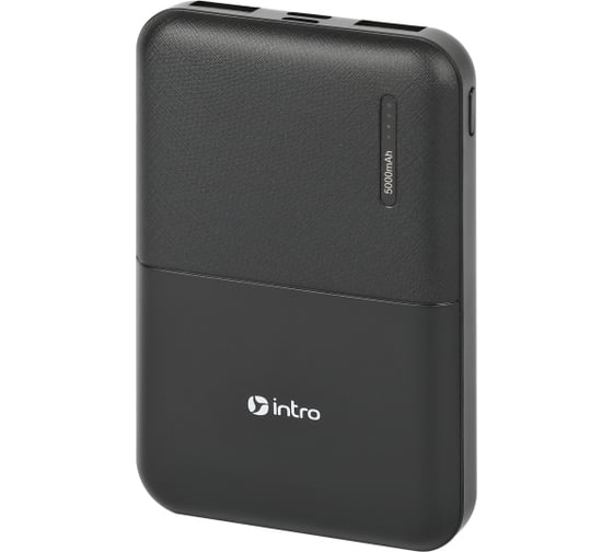Портативное зарядное устройство Intro Power bank ZX50 5000mAh черный Б0055896