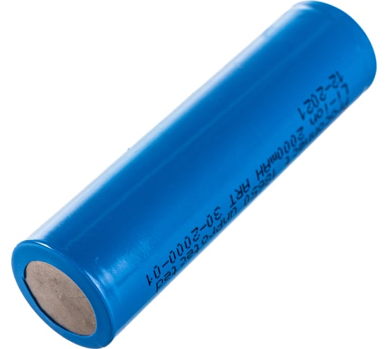 Аккумулятор 18650, unprotected, Li-ion, 2000 mAH PROCONNECT 30-2000-01