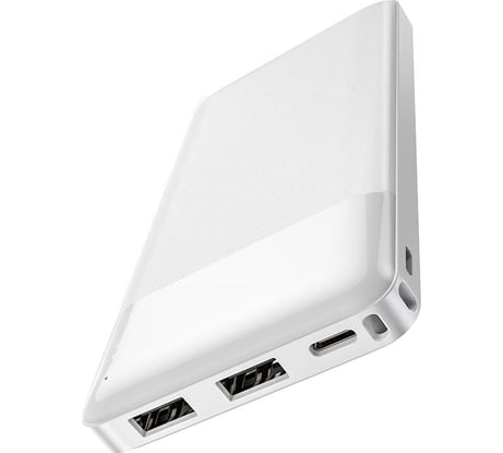 Портативное зарядное устройство Hoco power bank 10000 mah, белый 23753-J72W