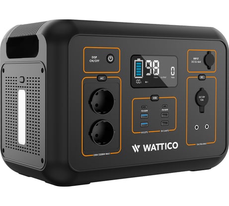 Портативная зарядная станция WATTICO Home 2200 PRO 2200W, 2132 Вт/ч 00-00000017