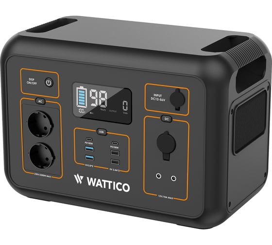 Портативная зарядная станция WATTICO Home 2200 PRO 2200W, 2132 Вт/ч 00-00000017