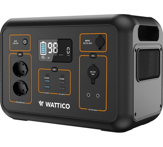 Портативная зарядная станция WATTICO Home 2200 PRO 2200W, 2132 Вт/ч 00-00000017
