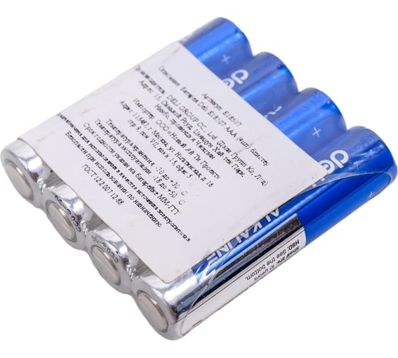 Батарейки DELI e18507 aaa lr03 1.5v (4шт\pack) 103590