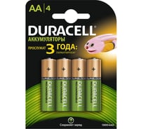 Аккумуляторные батареи Duracell HR6-4BL 1300mAh 4шт Б0014862