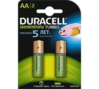 Аккумуляторные батареи Duracell HR6-2BL 2400mAh/2500mAh предзаряженные 2шт Б0006109