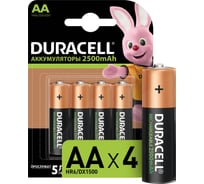 Аккумулятор Duracell размера AA 2500 мАч, 4 шт. Б0014863