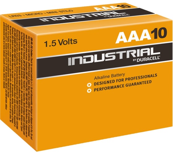 Элемент питания Duracell Industrial LR03 10шт Б0014867 1