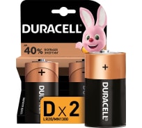 Батарейки щелочные Duracell, D/LR20 2шт Б0014055