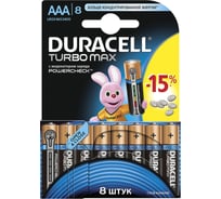 Элемент питания Duracell LR03-8BL TURBO 8шт C0042361
