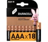 Батарейки щелочные Duracell Basic ААA/LR03 18 шт. блистер Б0014449 RPL00528