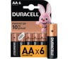 Щелочные батарейки Duracell, АА/LR6 6шт Б0014859