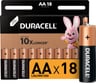 Батарейки щелочные Duracell, АА/LR6 18шт Б0014448