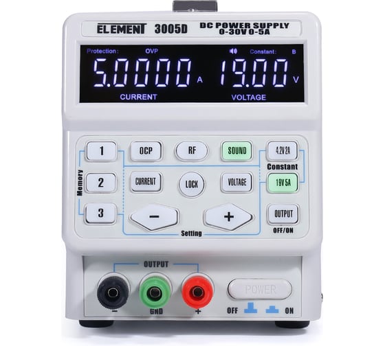 Импульсный лабораторный блок питания ELEMENT 3005D 16554 (30V, 5A)