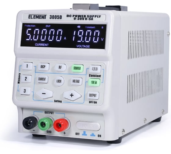 Импульсный лабораторный блок питания ELEMENT 3005D 16554 (30V, 5A)